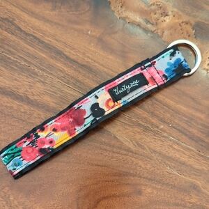 Thirty-One Multicolor Floral Wristlet Key Fob
